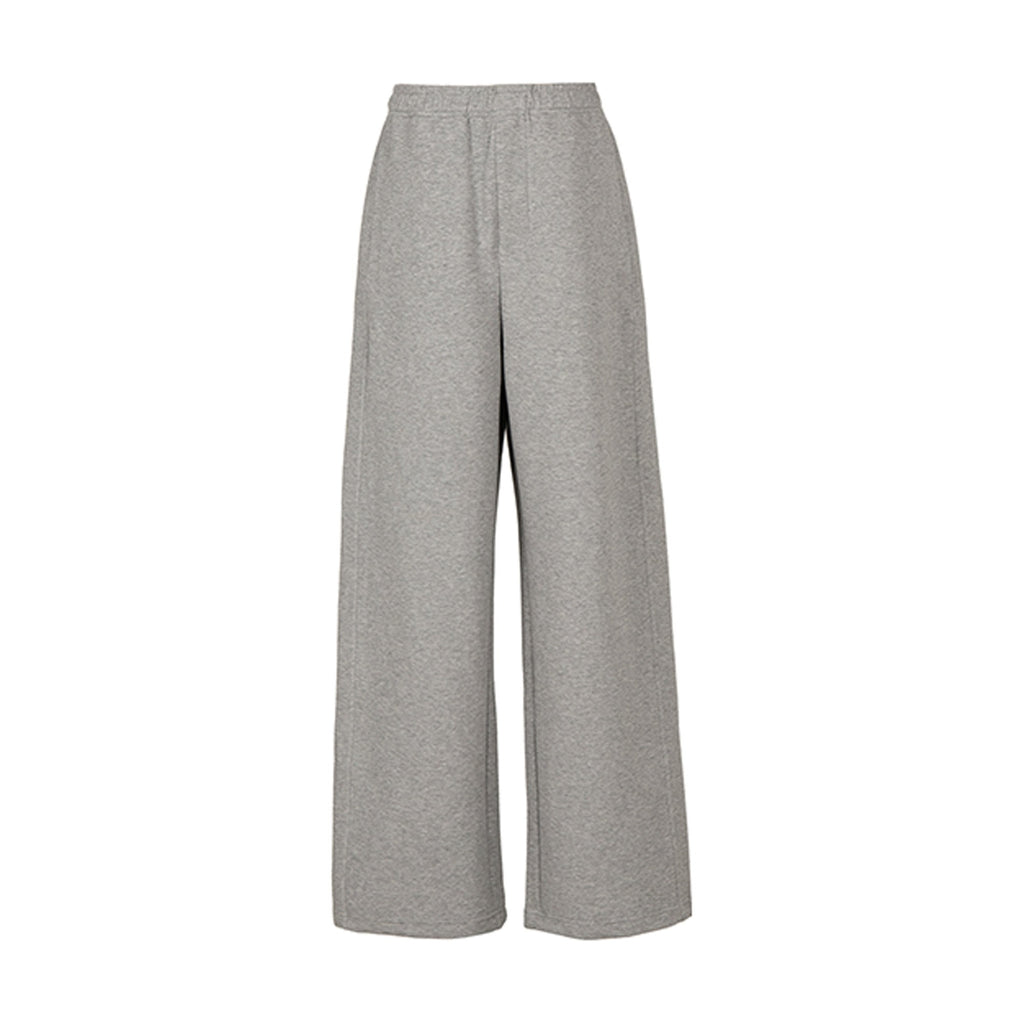 Wrinkle Free Cotton Loose Straight Leg Pockets Mid Rise Everyday Sweatpants main image