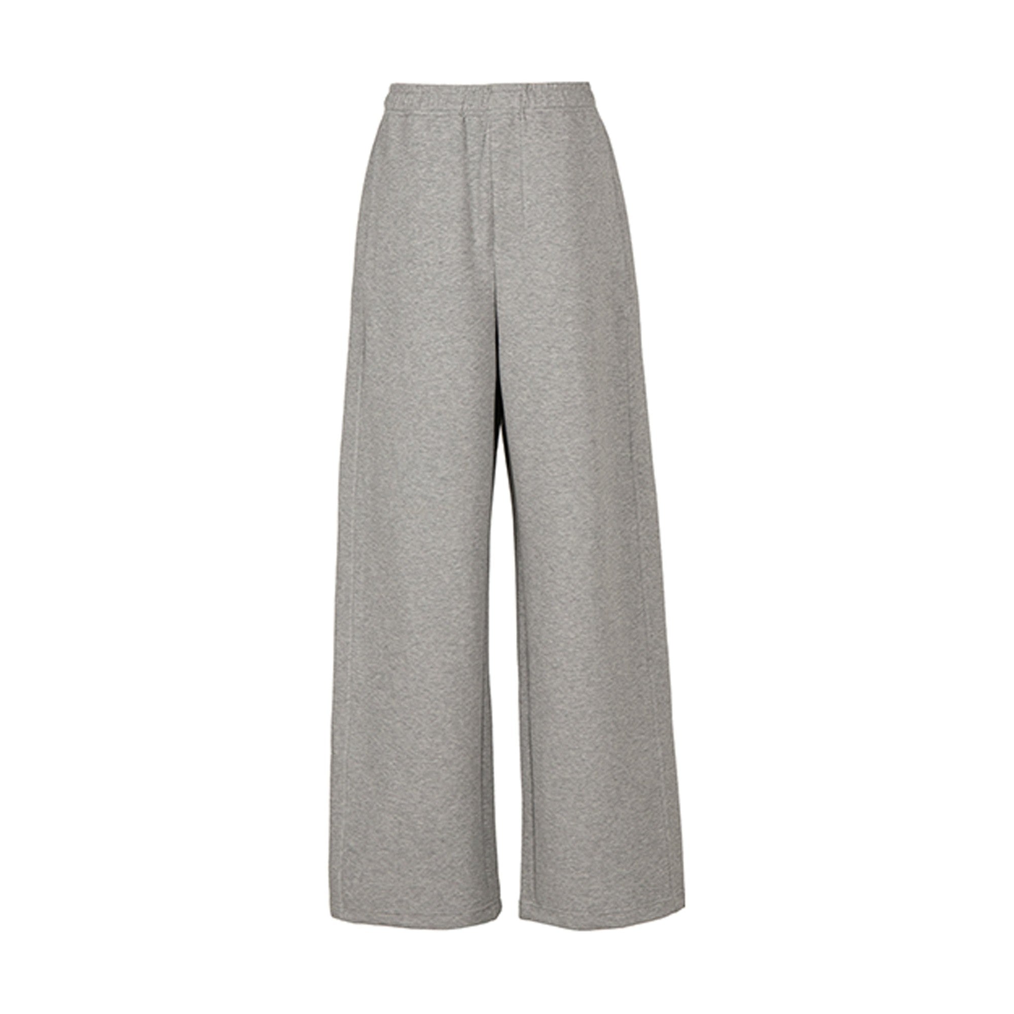 Wrinkle Free Cotton Loose Straight Leg Pockets Mid Rise Everyday Sweatpants main image