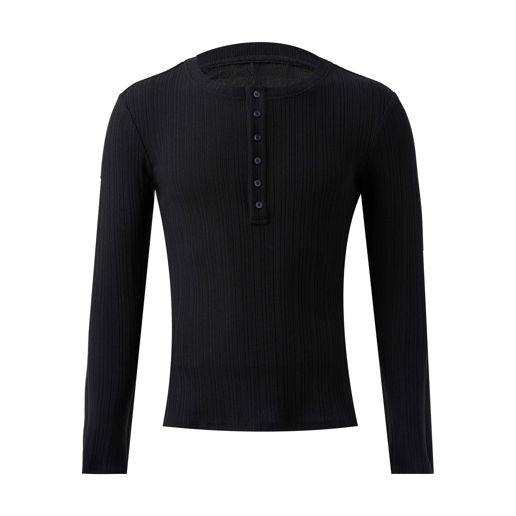 Wrinkle Free Slim Fit Crew Neck Unisex Casual Breathable Cotton Henley Shirts main image